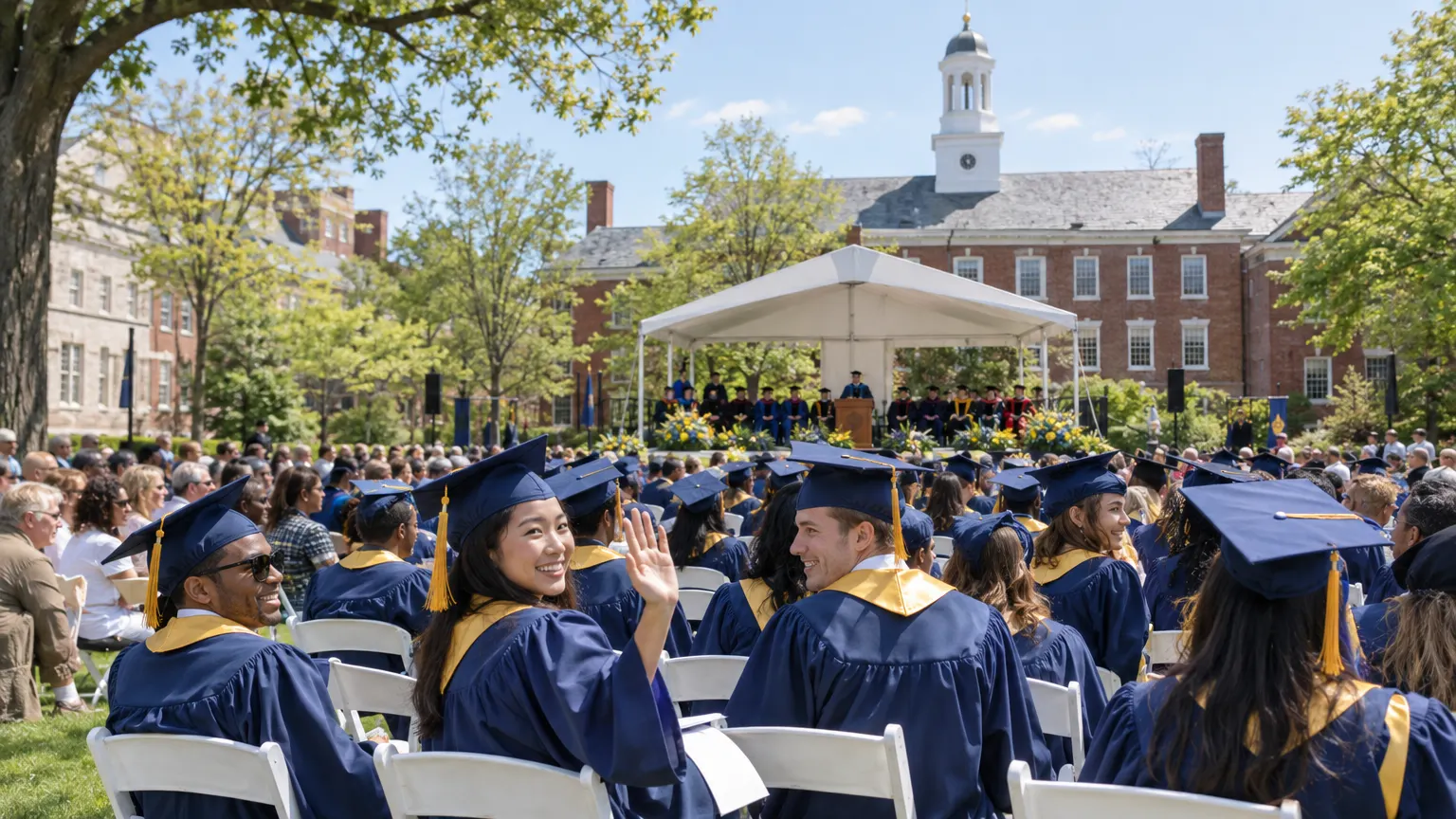 Commencement on the Main Quad
