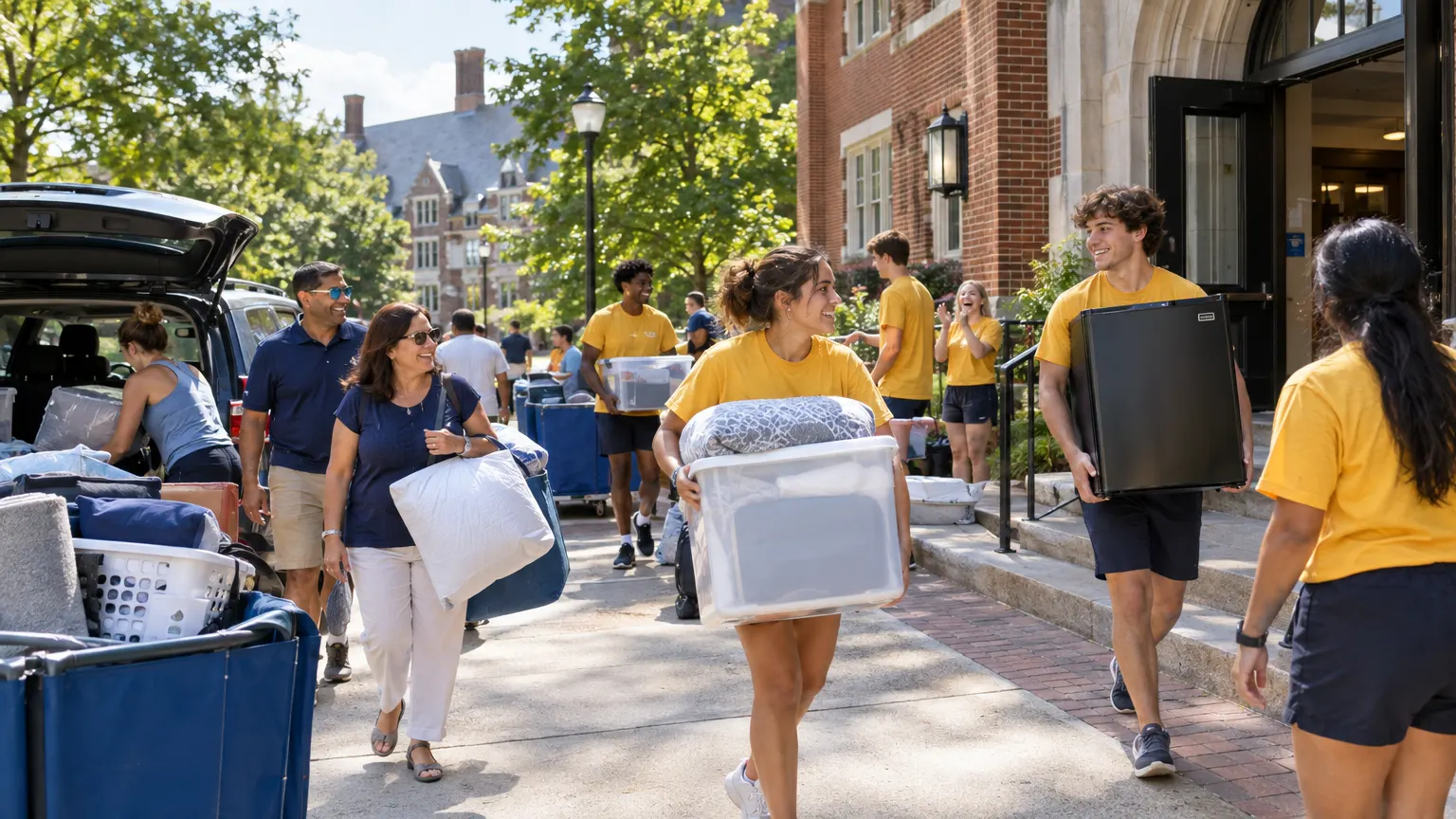 Move-in day at Juniper Hall