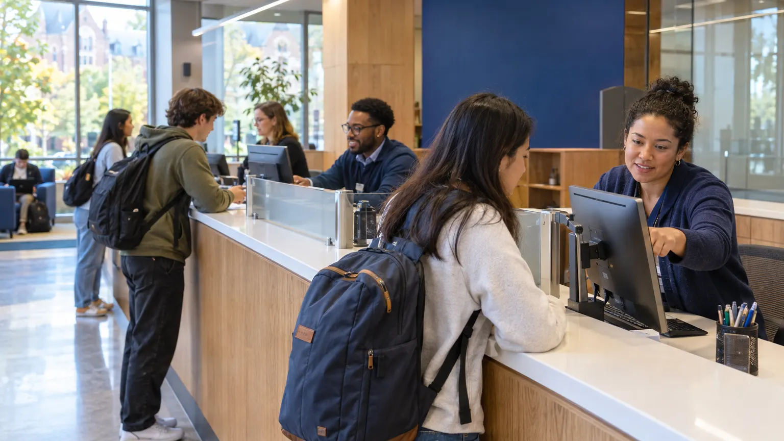 The Alkimi One Stop service center in Harlan Hall