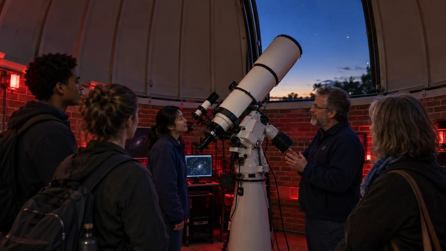 The 20-inch telescope in the Everly Observatory dome