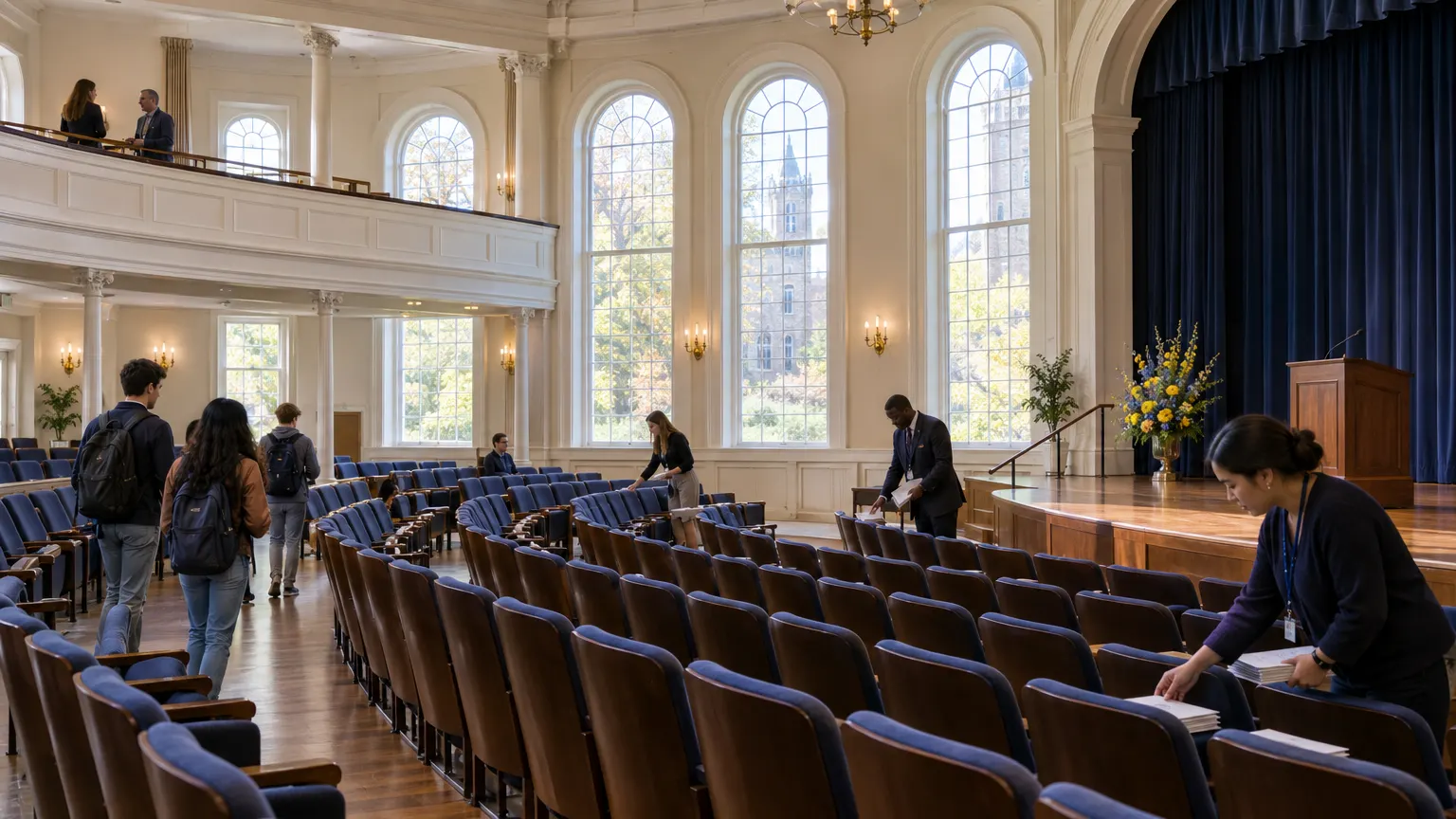 Founders Hall Auditorium, the restored 420-seat former chapel wing