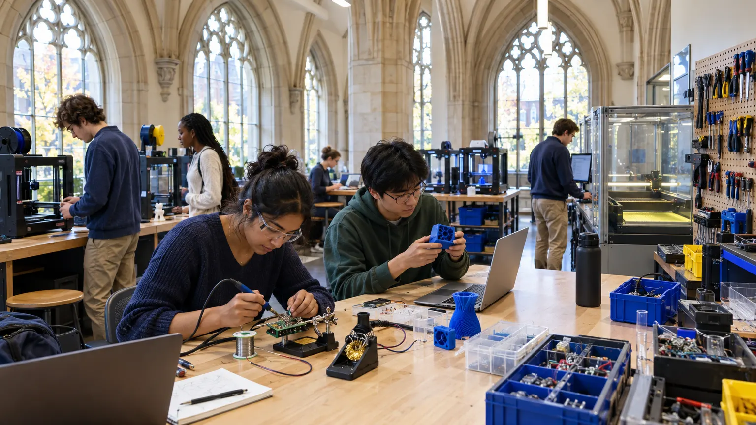 The Makerspace on the main floor of Whitcombe Library