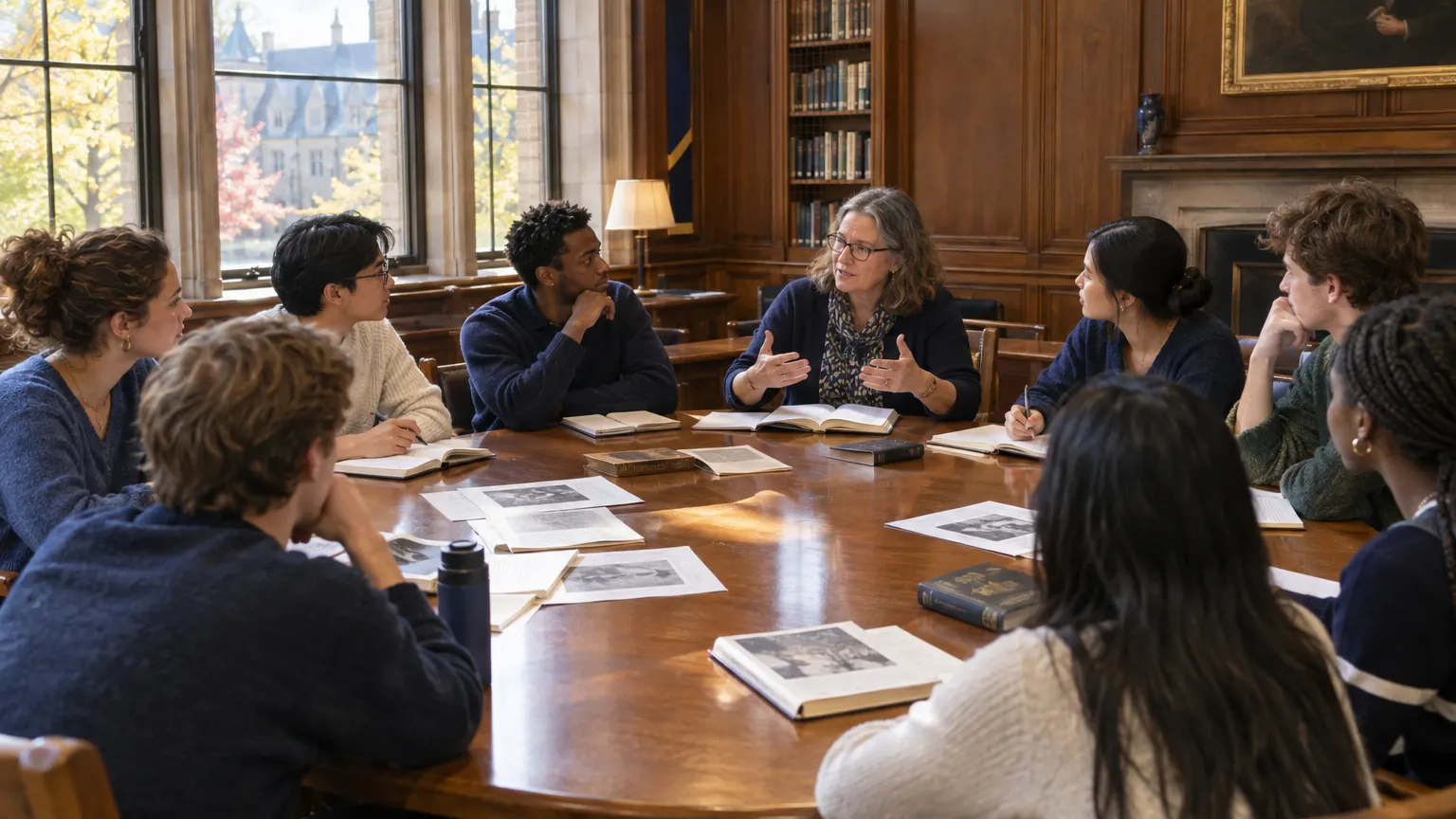 A history seminar in Lovell Hall